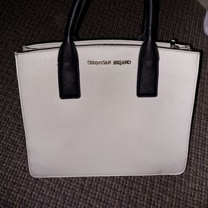 white Christian Siriano purse